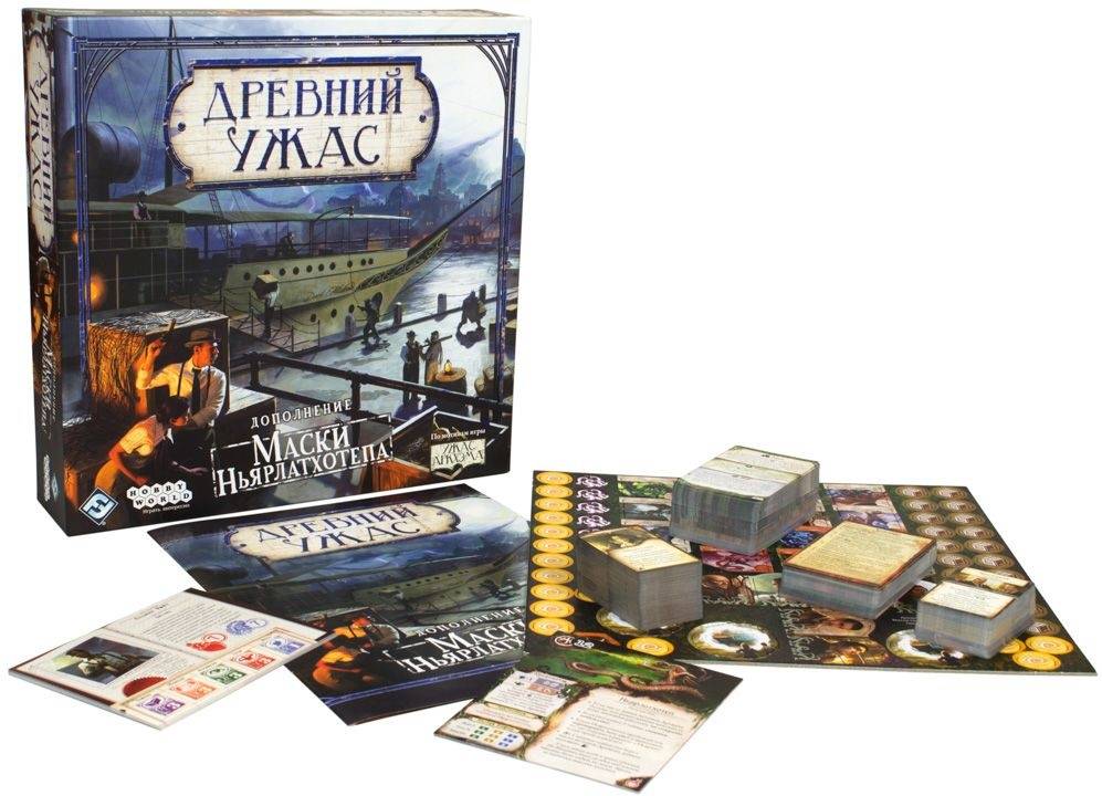 (EU) Настольная игра Hobby World Древний ужас. Маски Ньярлатхотепа (доп)
