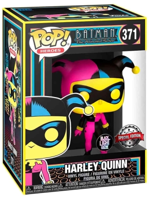 (EU) Фигурка Funko POP! Heroes DC Batman Animated Series: Harley Quinn Black Light (371)