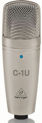 (EU) Студийный конденсаторный микрофон Behringer C-1U, кардиоидный, USB
