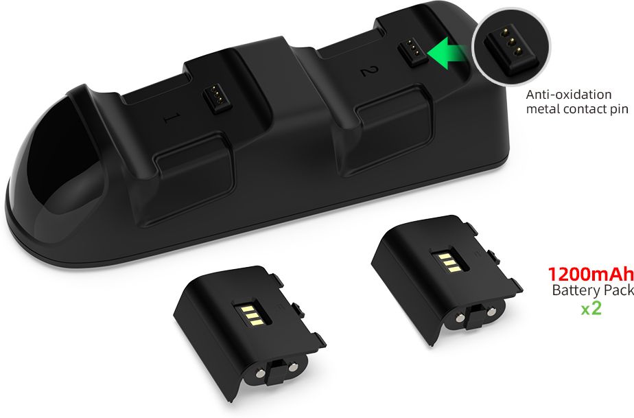 Зарядная станция DOBE для 2-х геймпадов Xbox (TYX-1623)