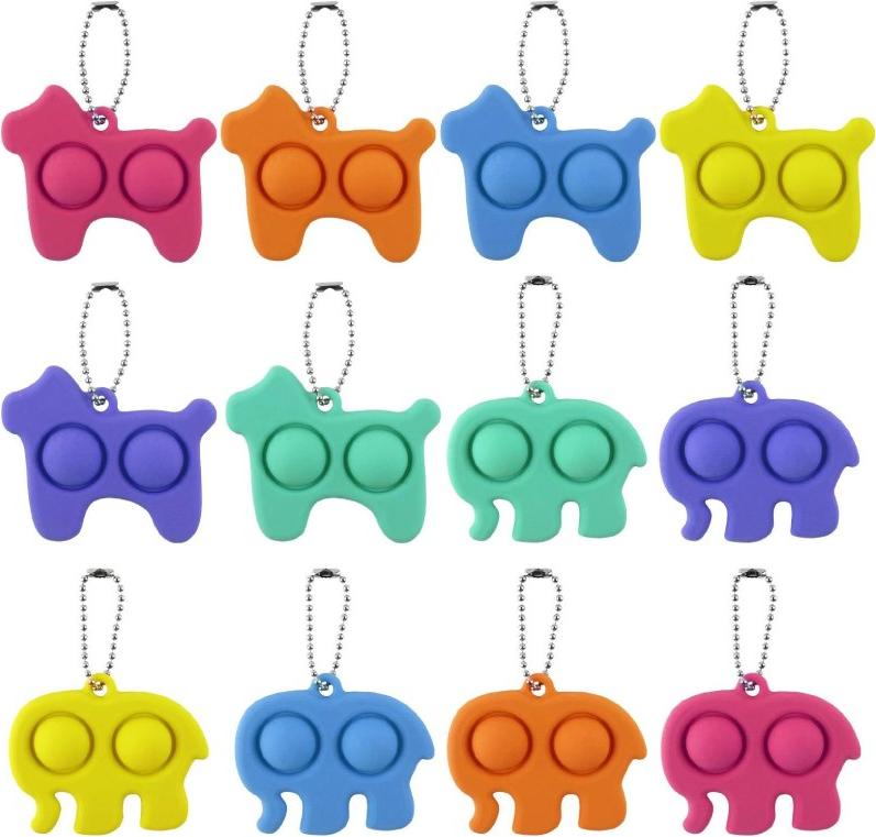 Брелок-игрушка Simple Dimple Слон (синий) антистресс (тактильная, сенсорная)