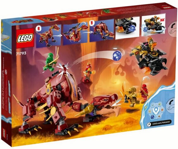 (EU) Конструктор LEGO Ninjago Лавовый дракон-трансформер (71793)