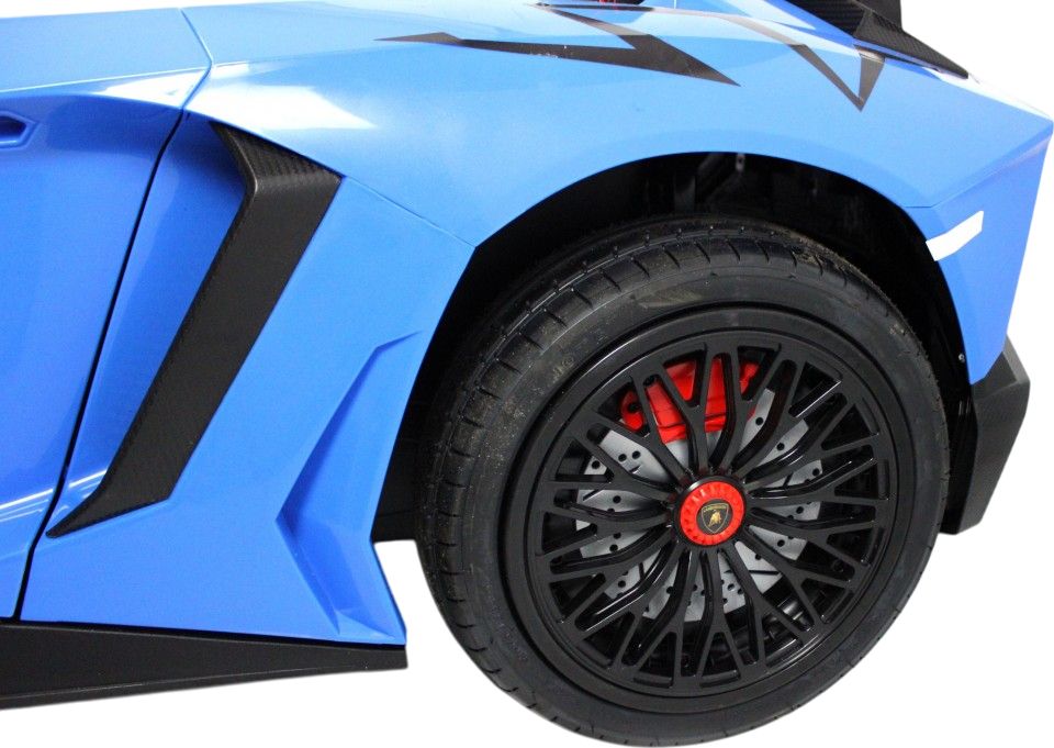 Детский электромобиль RiverToys Lamborghini Aventador SV (M777MM) синий