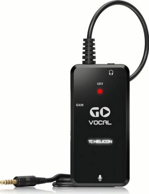 (EU) Микрофонный предусилитель TC-Helicon Go Vocal, портативный для мобильных устройств