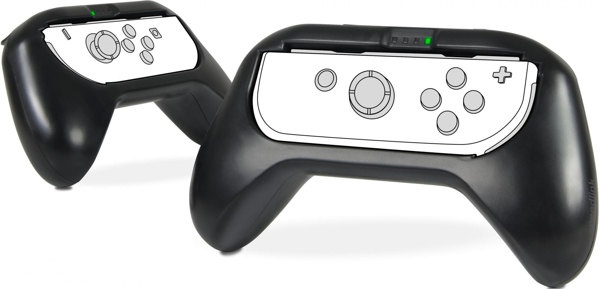 Накладки в виде геймпада для 2-х контроллеров Joy-Con SpeedLink (чёрные)