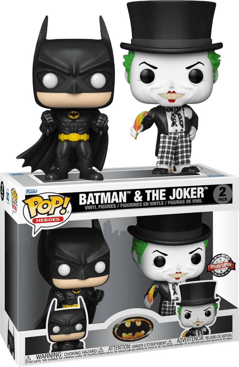 Фигурки Funko POP! Vinyl: Heroes DC: Batman and Joker Эксклюзив (58447)