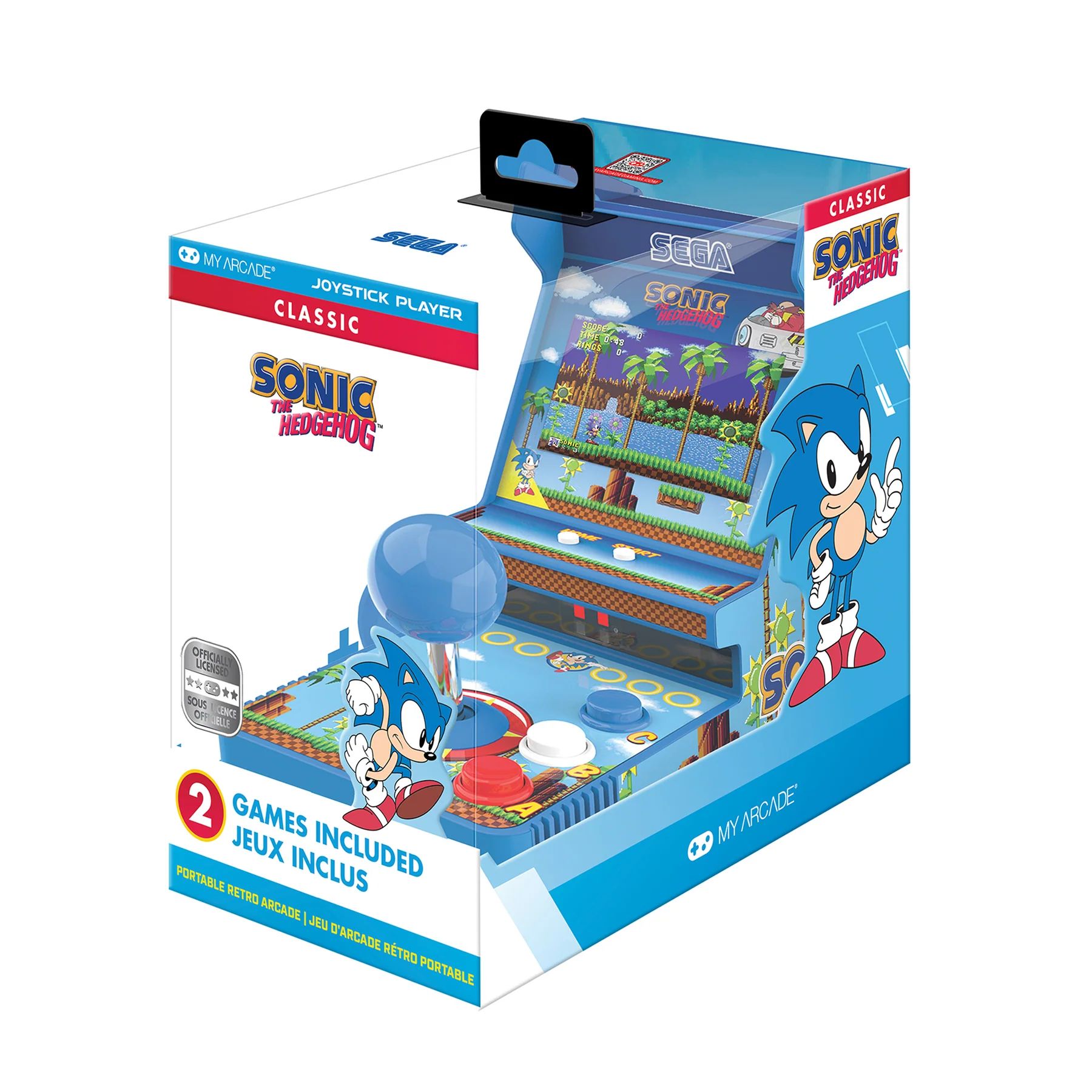 Аркадная игровая ретро приставка консоль My Arcade Sonic the Hedgehog Joystick Player