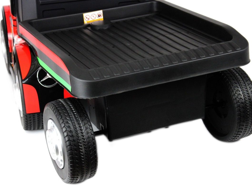 Детский электромобиль RiverToys Mercedes-Benz Axor с прицепом (H777HH) красный