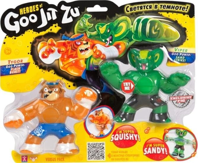 Набор тянущихся фигурок Гуджитсу Тайгор и Вайпер