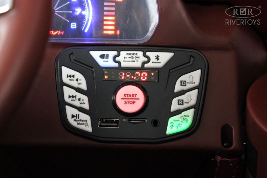 Детский электромобиль RiverToys Mercedes-Benz G65 (E111EE) красный глянец