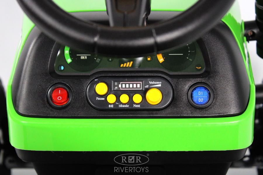Детский электромобиль RiverToys K111KK зеленый
