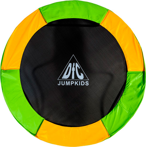 Батут DFC JUMP KIDS 55 зелено-желтый, сетка (137см) 55INCH-JD-GY