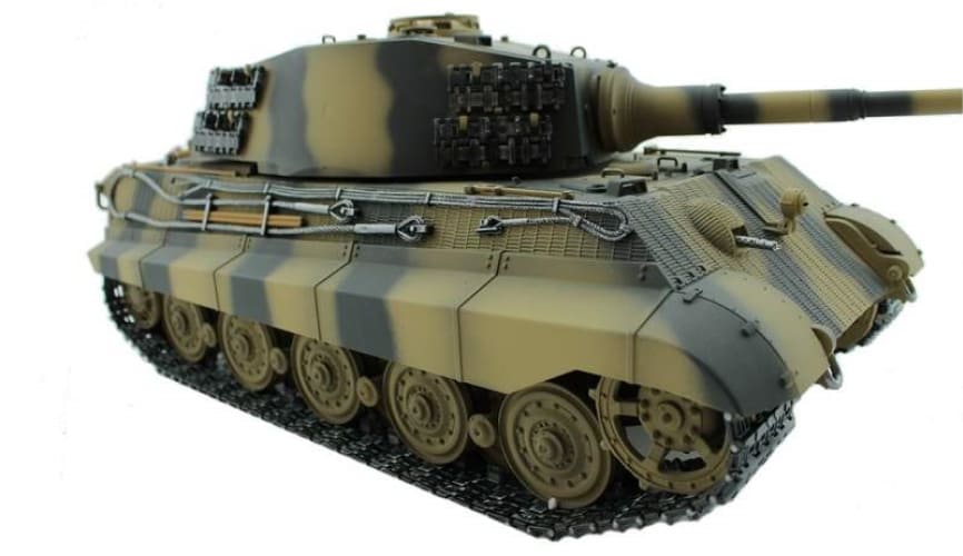 Радиоуправляемый танк Torro King Tiger 1/16, ВВ-пушка, дым, деревянная коробка V3.0 2.4G RTR, TR11709-CA-3.0