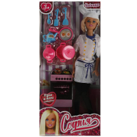 Кукла 29 см София, руки и ноги сгиб, повар, акс, кор КАРАПУЗ в кор.24шт 66001J-C2-S-BB
