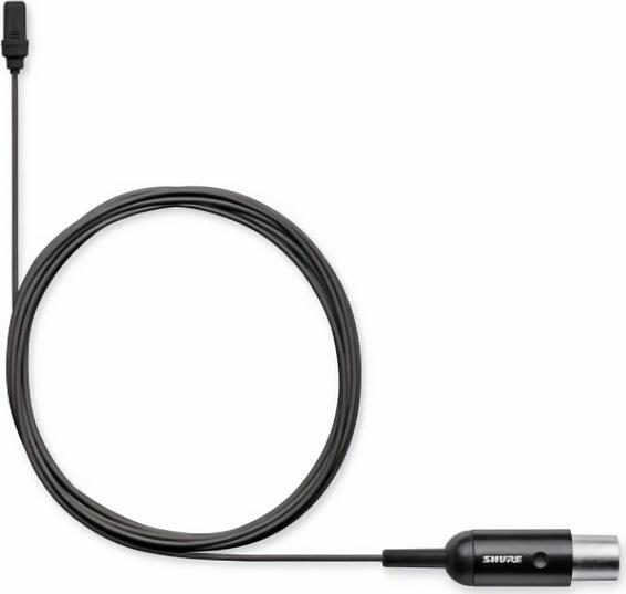 

(EU) Петличный микрофон Shure UniPlex UL4 с кардиоидной диаграммой направленности, MTQG, черный