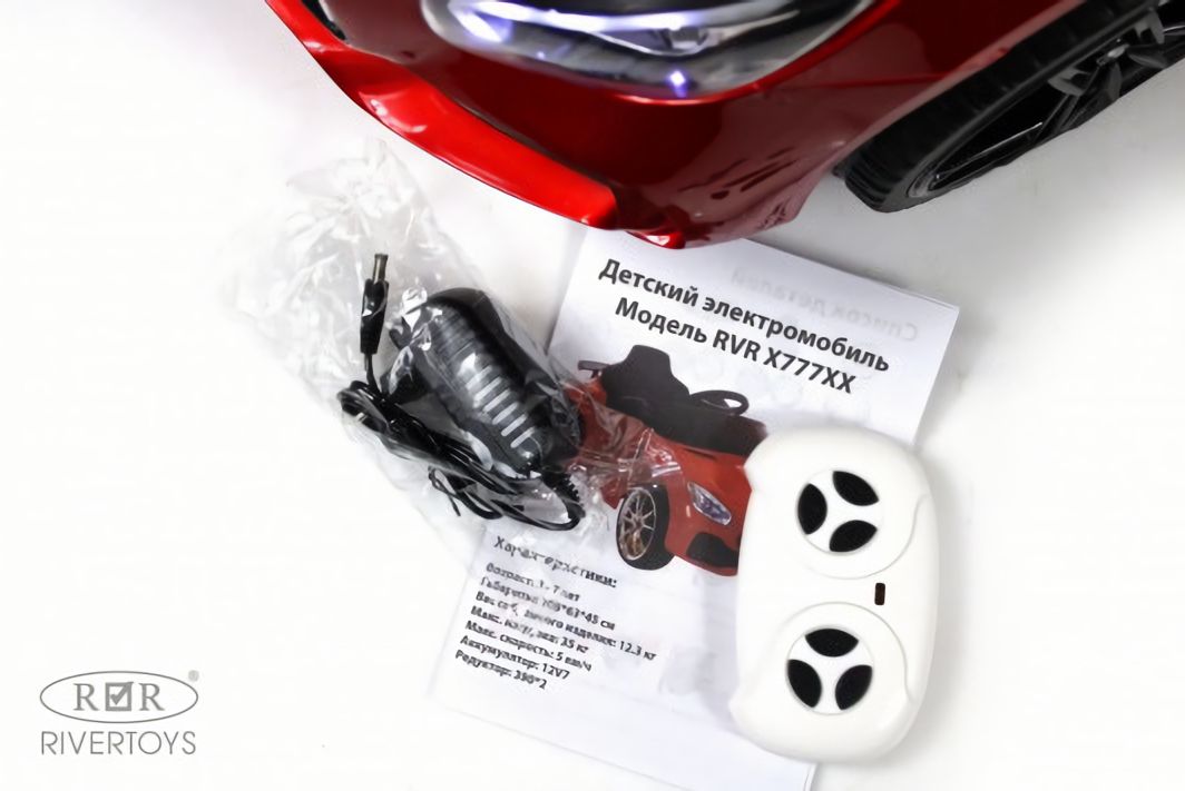 Детский электромобиль Mercedes-Benz AMG GT X777XX белый