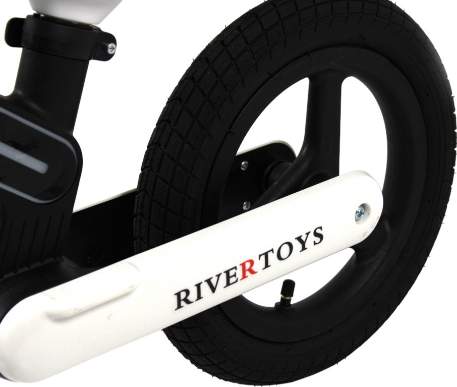 Детский беговел RiverToys (HB-002) (черный)