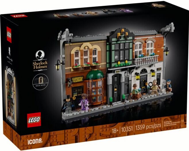 (EU) Конструктор LEGO Icons Книжный уголок: Шерлок Холмс (10351)