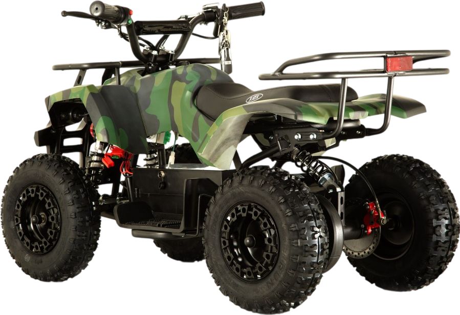 Детский электроквадроцикл RiverToys TIKI зеленый камуфляж