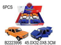 Машина металл. инерц. цвет в ассорт. FY2406-6D в русс. дисплее уп-6шт в кор.2*6уп B2223996