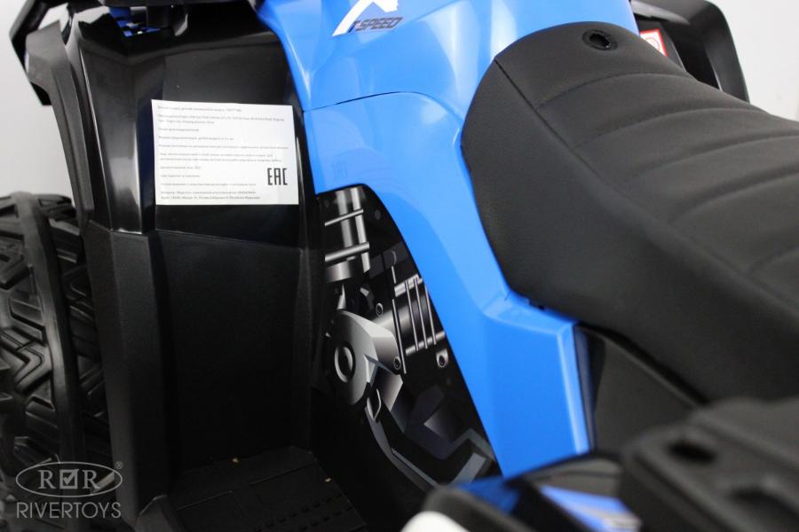 Детский электроквадроцикл RiverToys T001TT 4WD синий