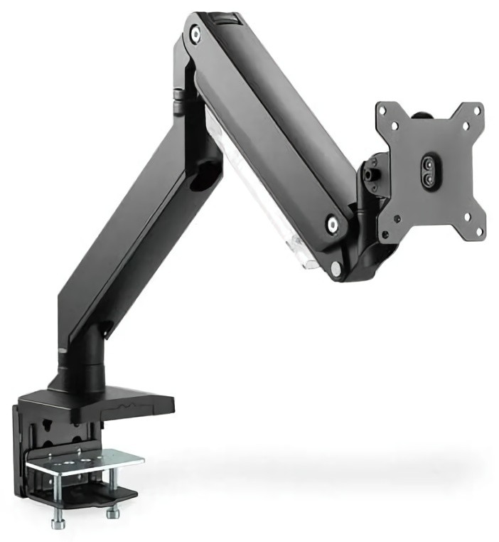 (EU) Аксессуар для монитора Digitus DA-90428 Универсальное настенное крепление с газлифтом 17-43" (23 кг, VESA 75/100/200, наклон/поворот/вращение, Cable Management) , Чёрный