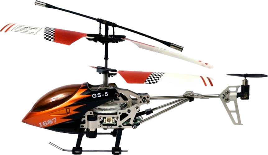 Радиоуправляемый вертолёт JiaYuan Whirly Bird Gyro (оранжевый)