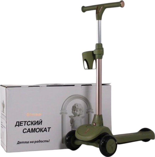 Детский cамокат-беговел RiverToys (HB-111) (зеленый)