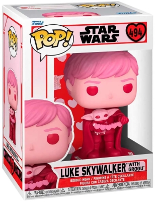 (EU) Фигурка Funko POP! Star Wars Valentines: Luke Skywalker with Grogu (494)