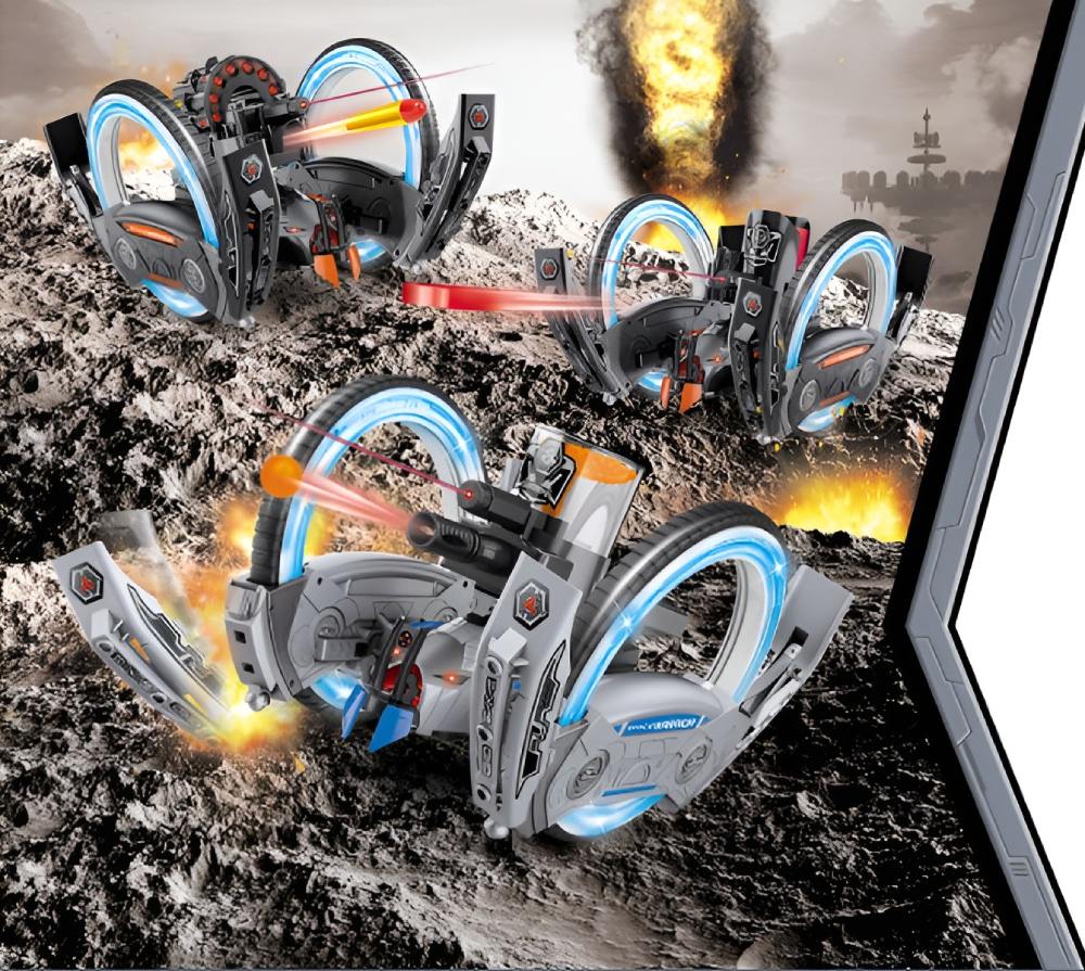 Боевая машина Universe на Р/У Keye Toys, лазер, диски, оранжевая, Ni-Mh и З/У, 2.4G