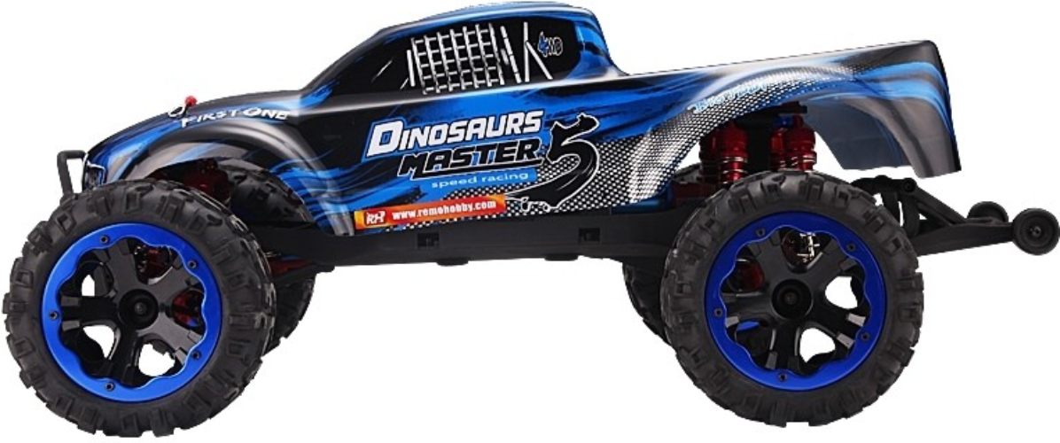 Радиоуправляемая модель монстр Remo Hobby Dinosaurs Master Brushless (синий) 1к8 (RH8035-BLUE)