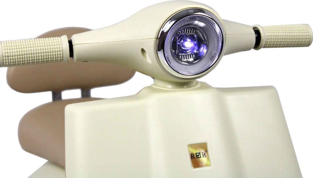 Детский электроскутер RiverToys (K444PX-A-BEIGE) бежевый