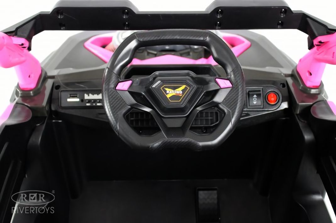 Детский электромобиль K707AM-A розовый