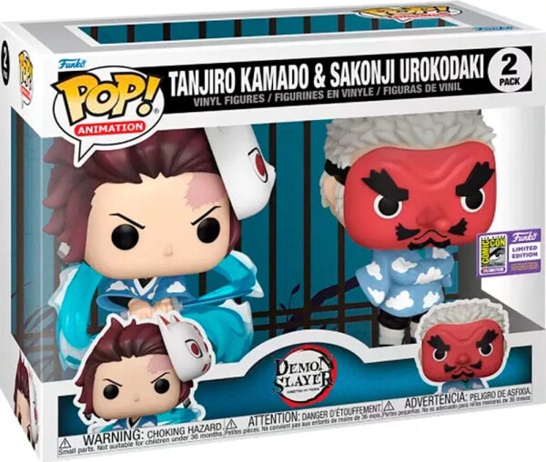 (EU) Фигурка Funko POP! Animation: Tanjiro Kamado & Sakonji Urokodaki 2-Pack (70861)