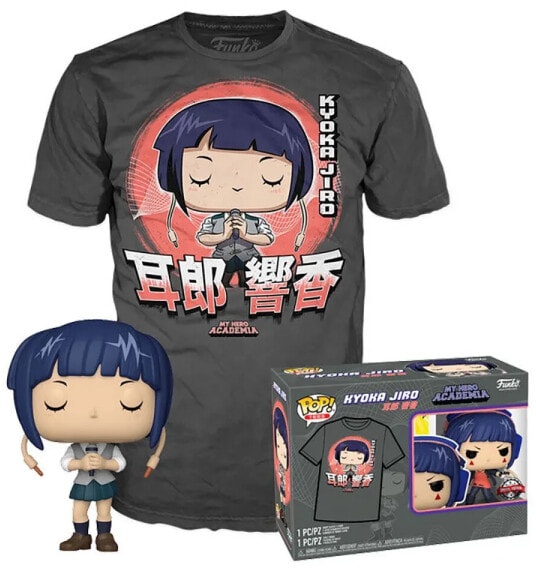 (EU) Футболка и фигурка Funko POP! Animation: Kyoka Jiro with Mic & Tee (61352)