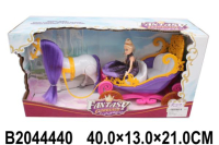 Карета для кукол, на бат. озвуч., с куклой и лошадью 353A в кор. в кор.2*12шт B2044440