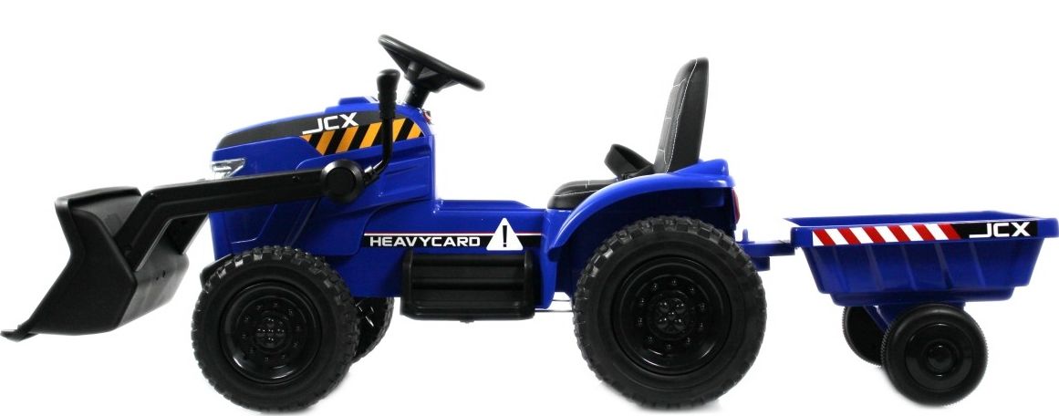 Детский электромобиль RiverToys трактор-погрузчик T333TT синий