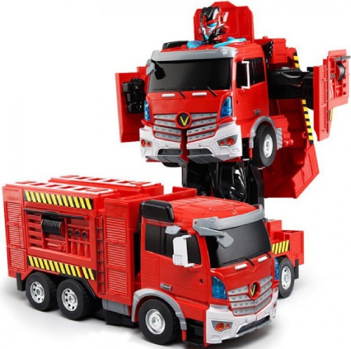 Радиоуправляемый робот JiaQi трансформер пожарная машина (JQ6608)