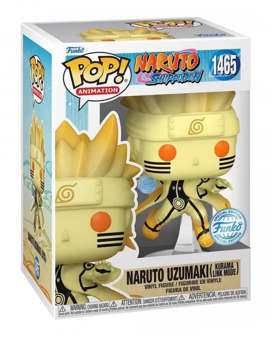 (EU) Фигурка Funko POP! Animation: Naruto Uzumaki (Kurama Link Mode) (1465)