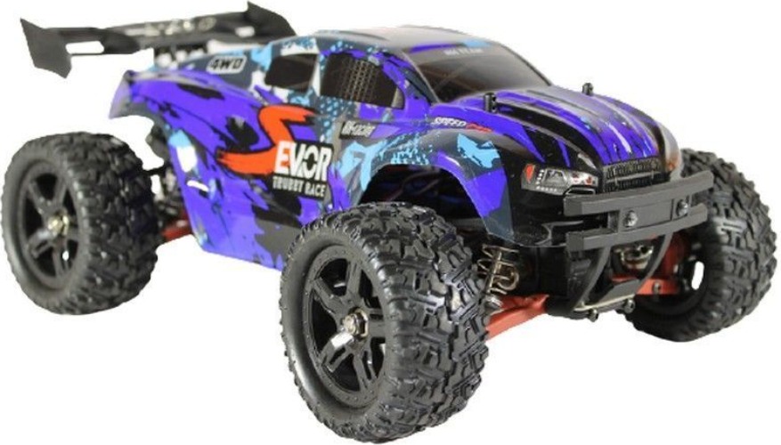 Радиоуправляемая модель Remo Hobby трагги S EVO-R Brushless UPGRADE V2.0 4WD (1к16) синяя (RH1665UPGV2-BLUE)