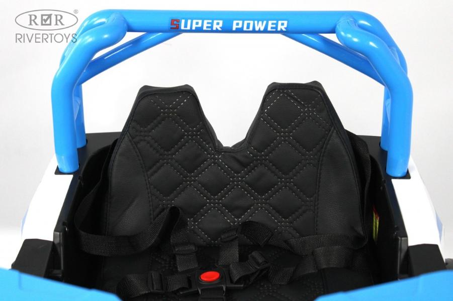 Детский электромобиль RiverToys F888FF-A 4WD синий