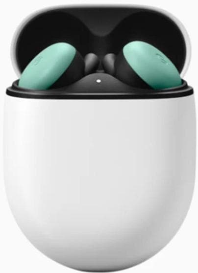 Беспроводные наушники Google Pixel Buds TWS Quite Mint с зарядным футляром (мятные)