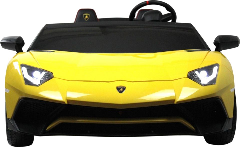 Детский электромобиль RiverToys Lamborghini Aventador SV (M777MM) желтый