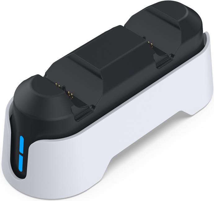 Зарядная станция DOBE для 2-х геймпадов Sony Dualsense (белая) (TP5-1501S)