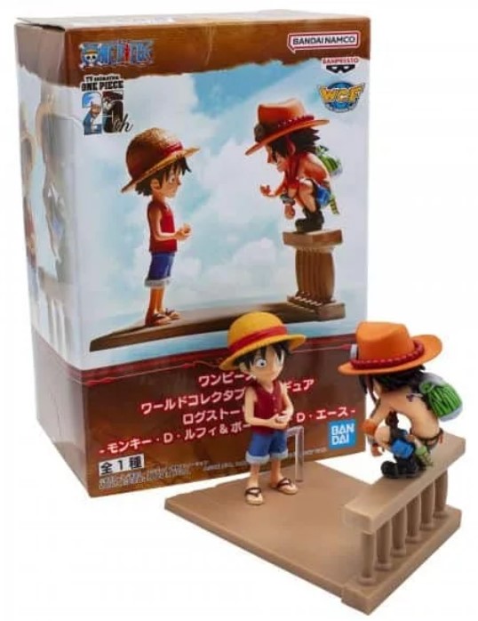 Фигурка BANPRESTO One Piece – Луффи и Эйс (WCF Log Stories), 8 см