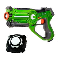 Игровой набор лазертаг пистолет и мишень на батарейках (зелёный), Wineya W7001U-Green