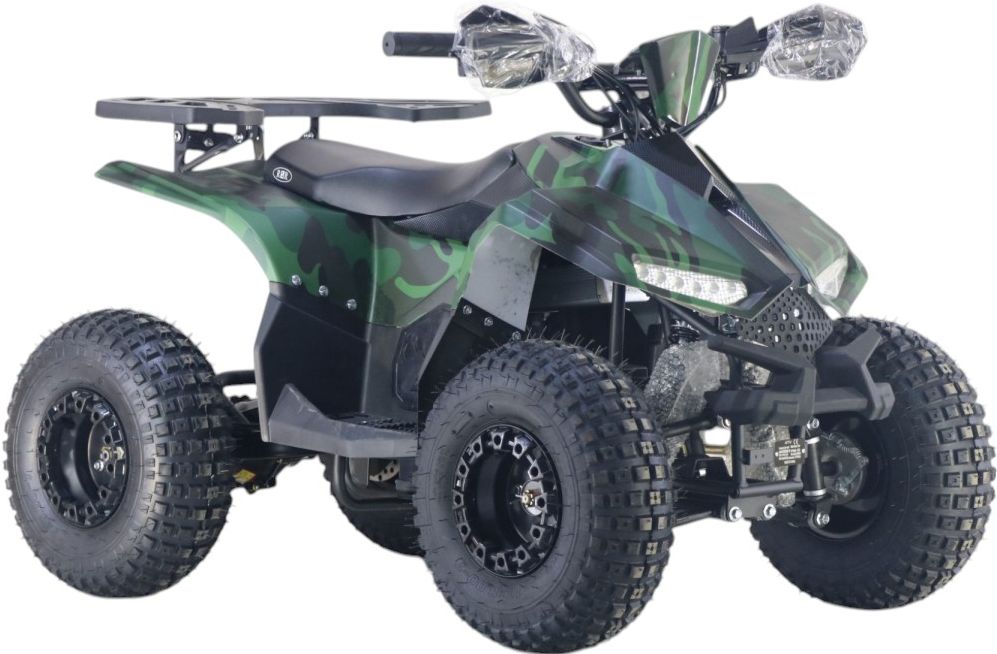Детский электроквадроцикл RiverToys (LEON-48V-GREEN-CAMOUFLAGE) зеленый камуфляж