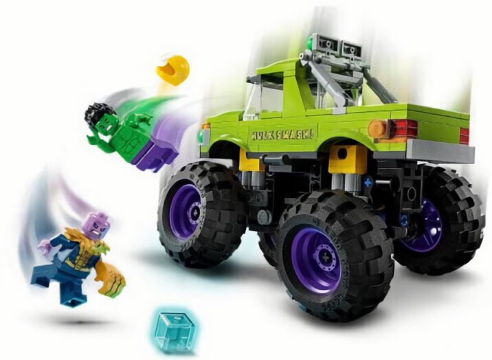 (EU) Конструктор LEGO Marvel Халк на внедорожнике против Таноса (76312)