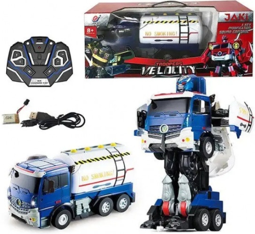 Радиоуправляемый робот JiaQi трансформер бензовоз (JQ6609)