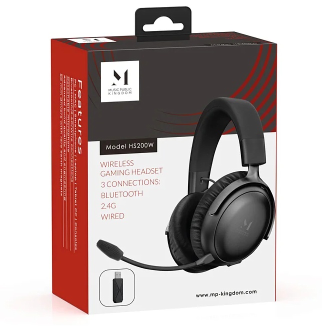 Наушники с микрофоном Music Public Kingdom HS200W, Чёрные
